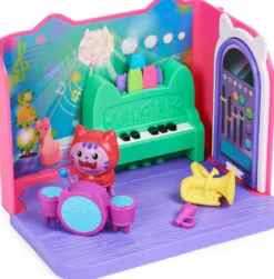 gabby's dollhouse - la stanza della musica con dj catnip