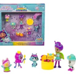 gabby's dollhouse - set deluxe con personaggi - versione celebration
