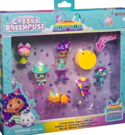 gabby's dollhouse - set deluxe con personaggi - versione celebration