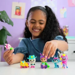 gabby's dollhouse - set deluxe con personaggi - versione celebration