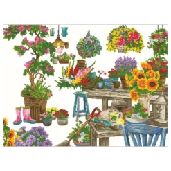 gardener's paradise - diamond dotz advanced dd15.027 100x74cm