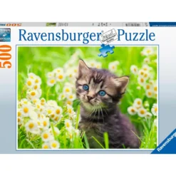 gattino nel prato - puzzle 500 pezzi