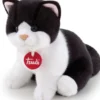 gatto brad bianco e nero - peluche 20cm