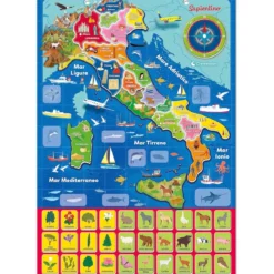 geo puzzle magnetico italia
