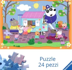 giocando con peppa pig - puzzle 24 pezzi pavimento