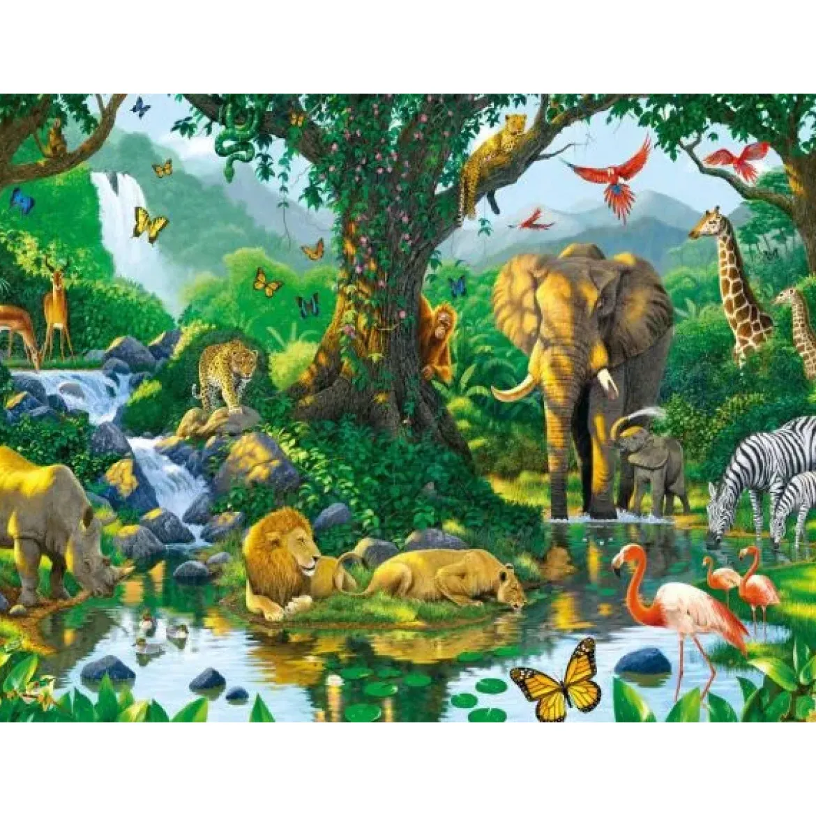 giungla armoniosa - puzzle 500 pezzi