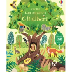 gli alberi. libri con adesivi. ediz. illustrata