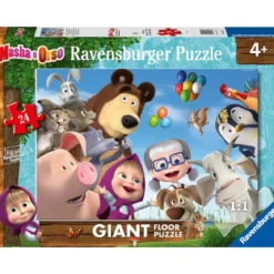 gli amici di masha e orso - puzzle da pavimento 24 pezzi