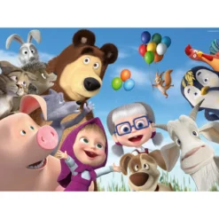 gli amici di masha e orso - puzzle da pavimento 24 pezzi