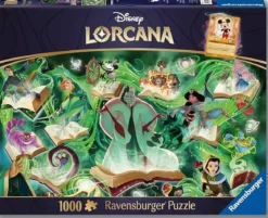 glimmers of the realm - lorcana emerald - puzzle 1000 pezzi con carta promo