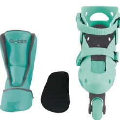 globber - learning inline skates 2 in 1 - verde menta (taglia 26-29)