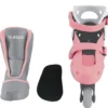 globber - learning inline skates 2 in 1 - rosa pastello (taglia 30-33)