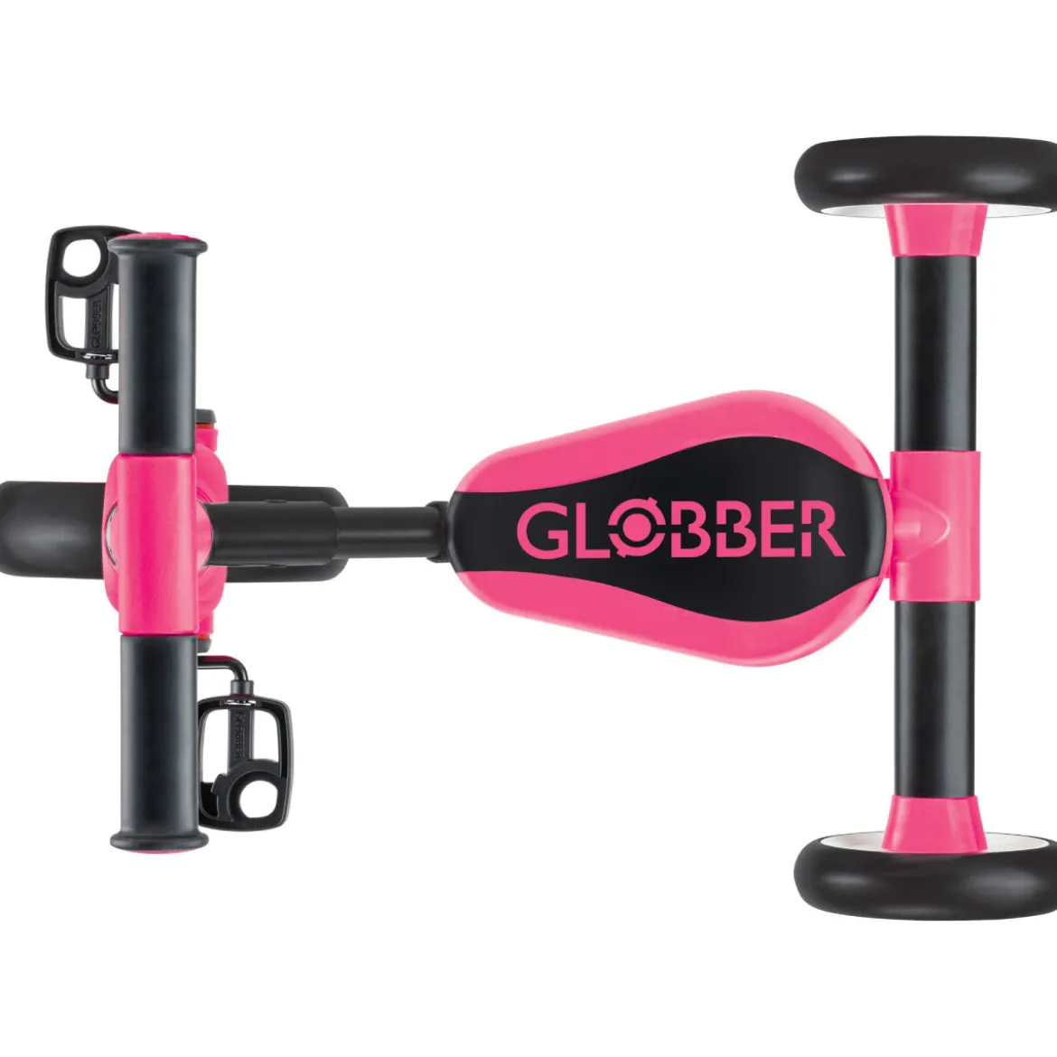 globber - learning trike - triciclo 2 in 1 - rosa neon