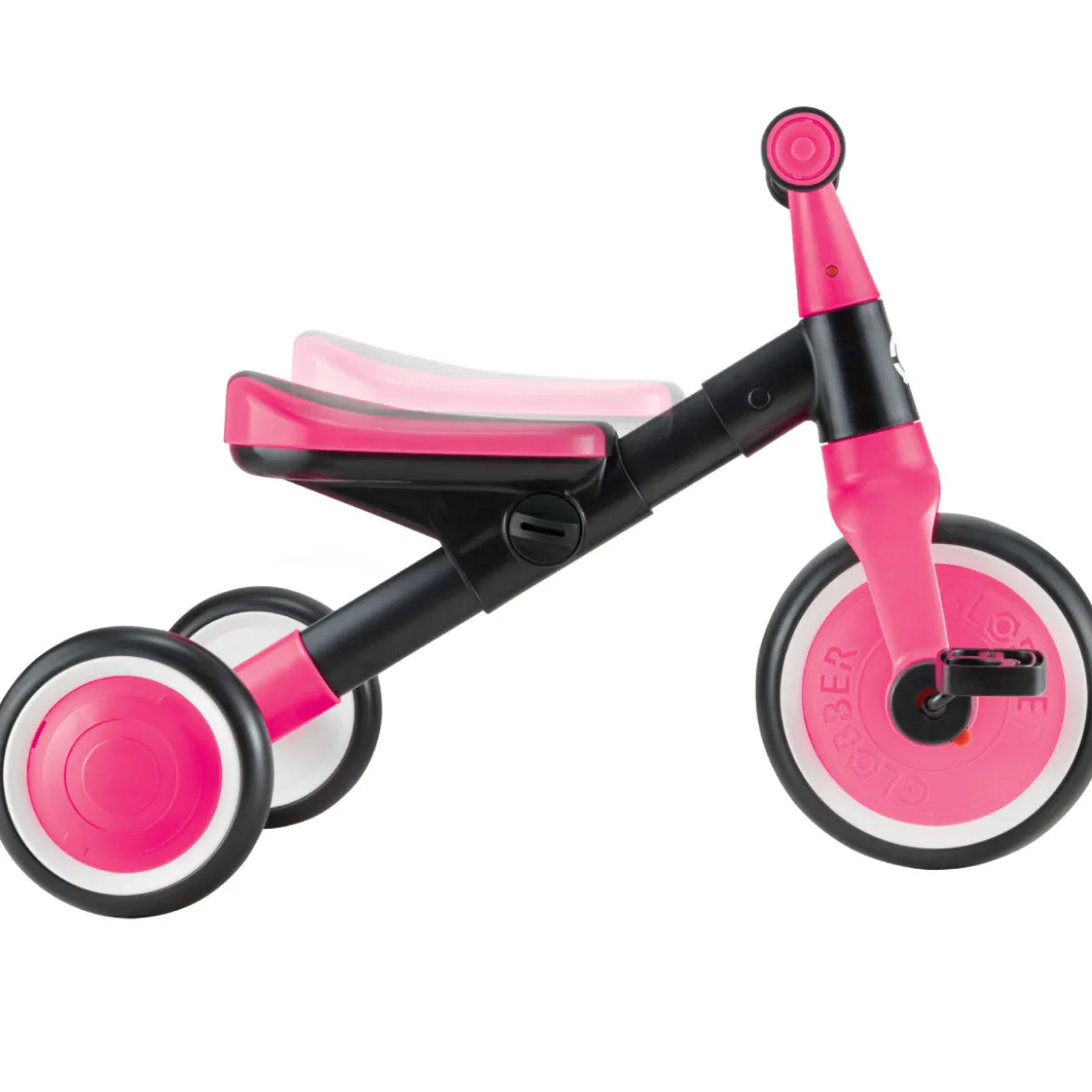globber - learning trike - triciclo 2 in 1 - rosa neon