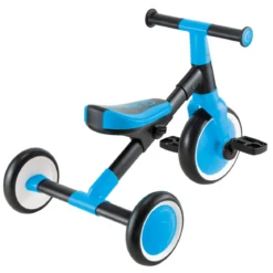 globber - learning trike - triciclo 2 in 1 - blu sky