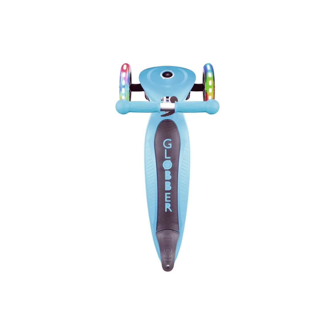 globber primo foldable lights - monopattino a tre ruote pieghevole - navy blue