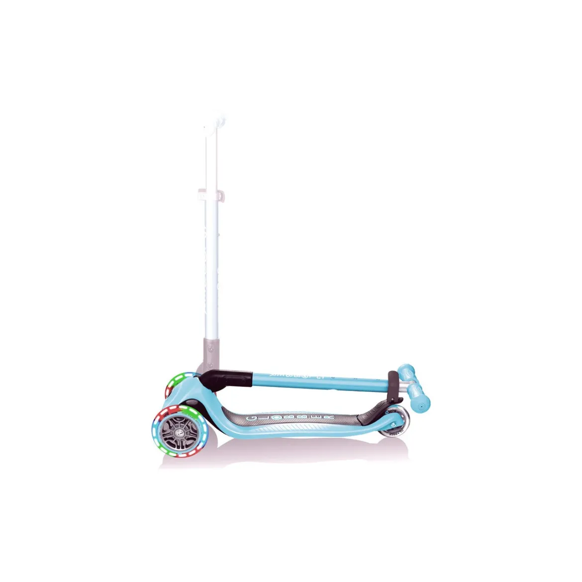 globber primo foldable lights - monopattino a tre ruote pieghevole - navy blue