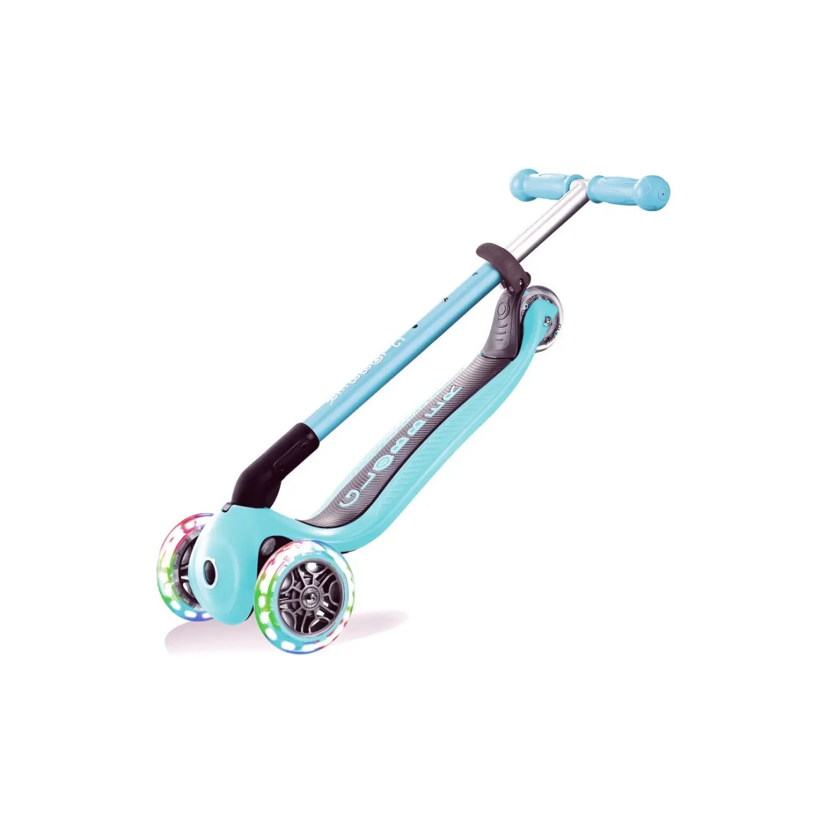globber primo foldable lights - monopattino a tre ruote pieghevole - navy blue