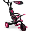 globber - triciclo xplorer trike 4in1 - rosa neon