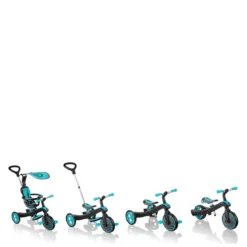 globber - triciclo xplorer trike 4in1 - azzurro
