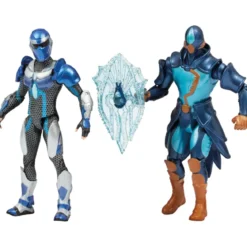 gormiti the new era - set 2 personaggi - carter, scion del clan dell'acqua e aqu, gormita del clan dell'acqua - personaggi 15cm