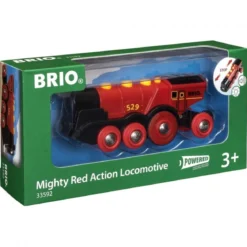 grande locomotiva elettrica rossa