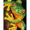 green tree frog - diamond dotz intermediate dd7.031 27x37cm