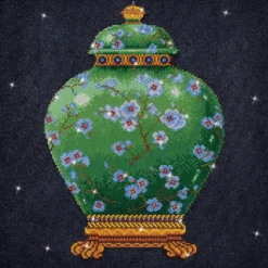 green vase - diamond dotz intermediate dd12.021 52x52cm