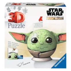 grogu baby yoda con orecchie - puzzle 3d