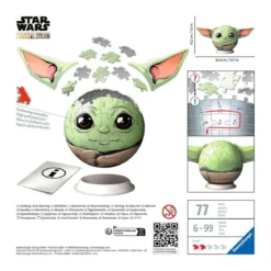 grogu baby yoda con orecchie - puzzle 3d