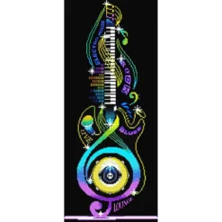 guitar icon - diamond dotz intermediate dd10.042 31x77cm