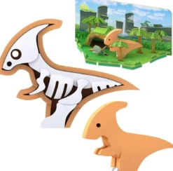 half toys - dino friends - parasaurolofo con diorama
