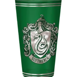 harry potter - bicchiere large glass 400ml - serpeverde