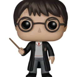 harry potter - harry potter con uniforme e bacchetta 9cm - funko pop! 01