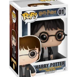 harry potter - harry potter con uniforme e bacchetta 9cm - funko pop! 01