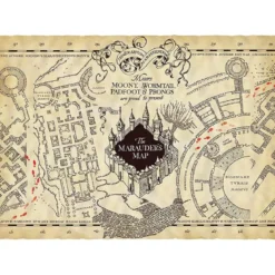 harry potter - parchment poster 66x46cm - la mappa del malandrino
