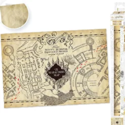 harry potter - parchment poster 66x46cm - la mappa del malandrino
