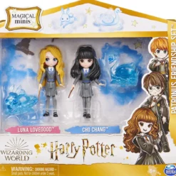 harry potter - set amicizia luna e cho - small doll 8cm articolata