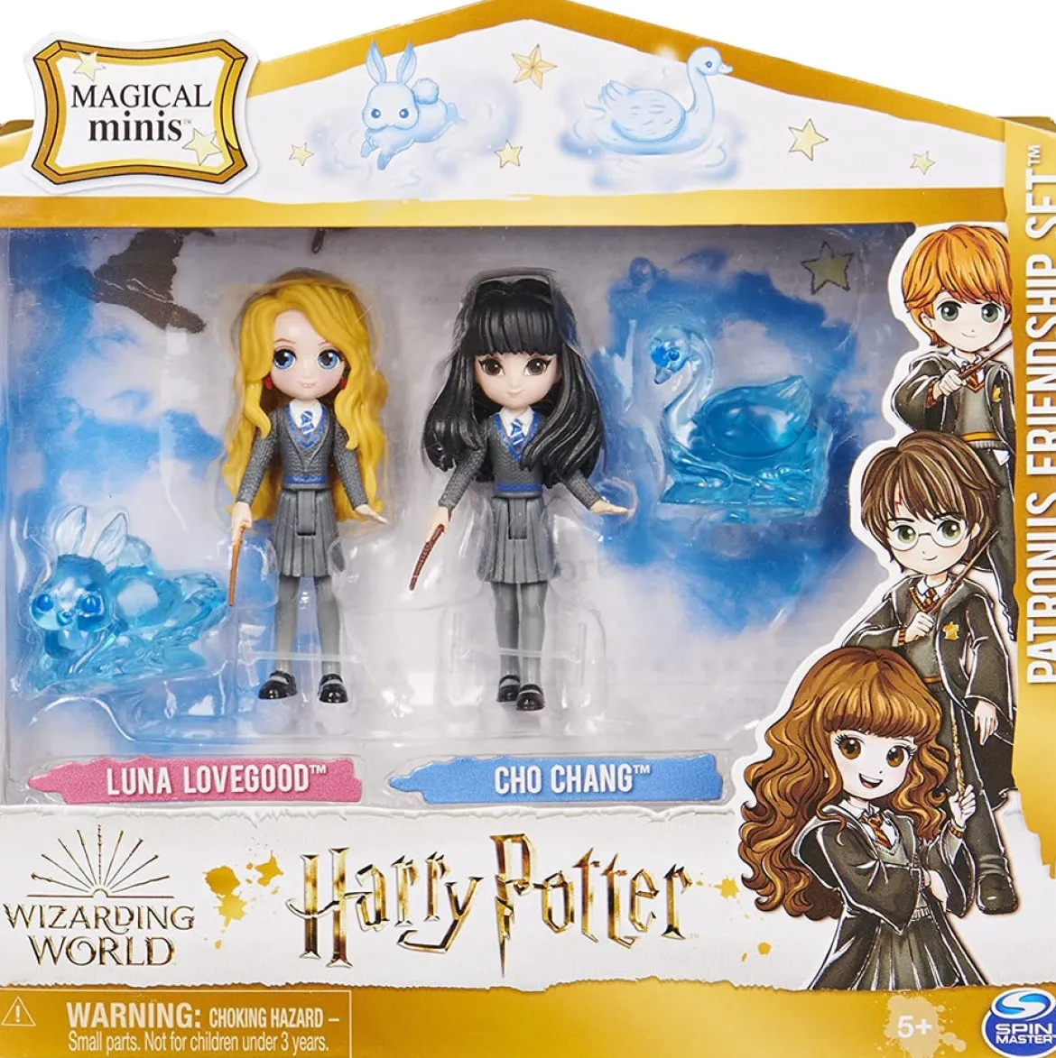 harry potter - set amicizia luna e cho - small doll 8cm articolata