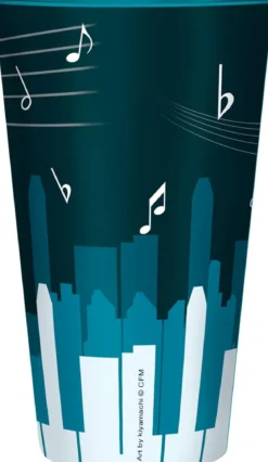 hatsune miku - bicchiere di vetro xxl 400ml - città musicale