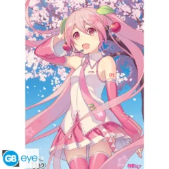 hatsune miku - poster maxi 91,5x61cm - cherry blossom