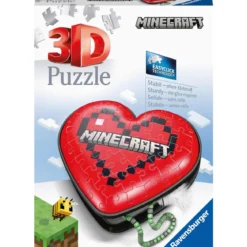 heart minecraft - puzzle 3d