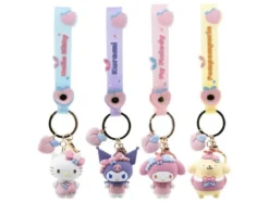 hello kitty and friends - portachiavi & cinghia da polso - 1 personaggio assortito