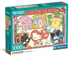 hello kitty and friends - puzzle 1000 pezzi