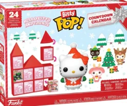 hello kitty & friends - bitty pop calendario dell'avvento 24 giorni