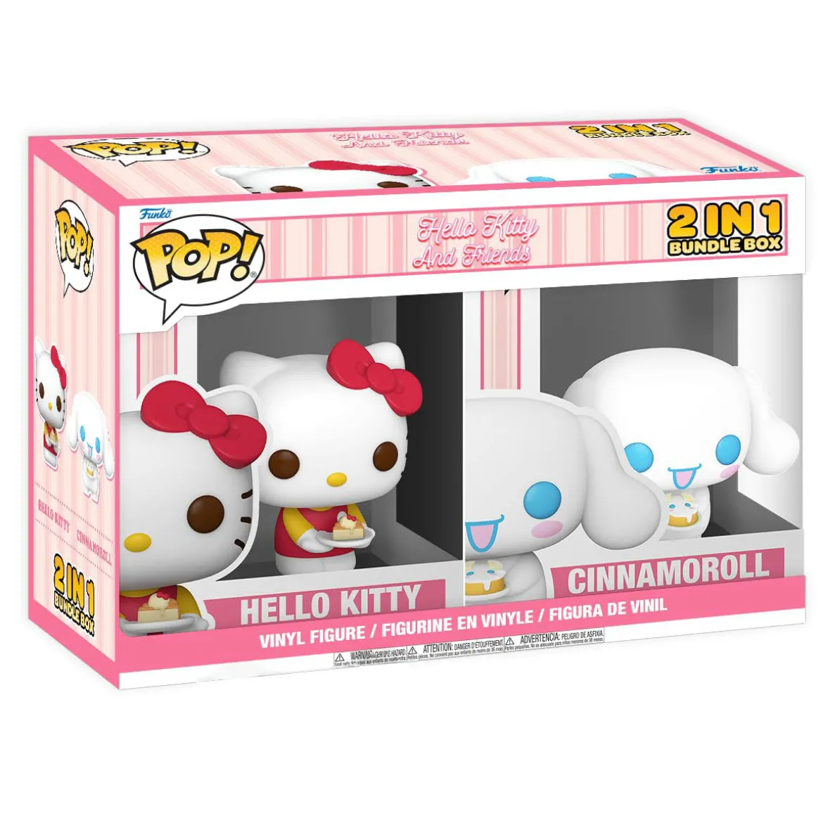 hello kitty - hello kitty & cinnamoroll 9cm - funko pop! 2 pack