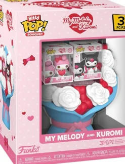 hello kitty - my melody & kuromi - funko pop! bitty bouquet