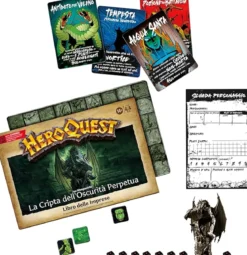 heroquest - la cripta dell'oscurità perpetua - pack delle imprese