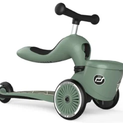 highwaykick 1 - monopattino trasformabile 2 in 1 - olive