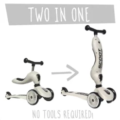highwaykick 1 - monopattino trasformabile 2 in 1 - ash